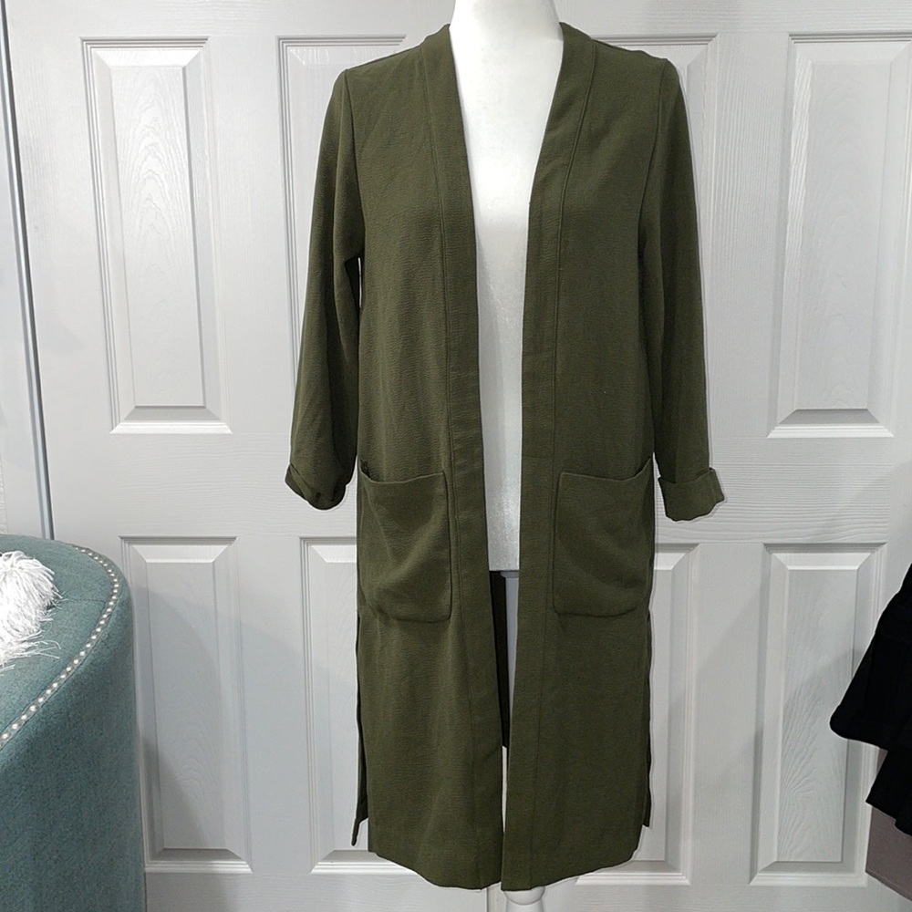 Green long blazer